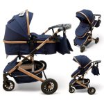 Carucior copii 2 in 1 transformabil F7T Navy Albastru