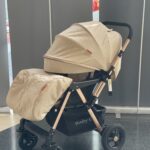 Carucior nou nascuti  BABY C. PRO 511, Cadru aluminiu, Maner reversibil, Spatar reglabil in 5 trepte, Amortizoare, Frana picior,Pliabil , Crem