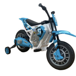 Motocicleta Electrica Cross Blue 2 Motoare, 12v, Sunete, Lumini