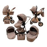 Carucior 3 In 1 LS Trio F6T Beige 3 piese