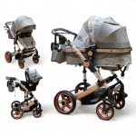 Carucior copii 3 in 1 ABS Grey