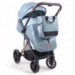 Carucior sport cu maner reversibil husa si geanta Kidillo All Terrain Blue