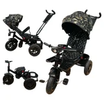 Tricicleta copii cu scaun reversibil si spatar reglabil Gold 5099 Turbo