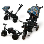 Tricicleta copii cu scaun reversibil si spatar reglabil Color 5099 Turbo
